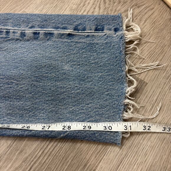 Vintage 80s Levi's 2501-0117 Straight Leg Ankle Fray Jeans 28x31 - Picture 8 of 12